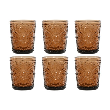 Set de Vasos Home ESPRIT Ambar Cristal (6 Unidades) | Tienda24 - Global Online Shop Tienda24.eu