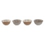 Set de Bols Home ESPRIT Marron Beige Porcelaine Fleurs Shabby Chic 15 x 15 x 7 cm | Tienda24 - Global Online Shop Tienda24.eu