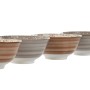 Set of bowls Home ESPRIT Brown Beige Porcelain Flowers Shabby Chic 15 x 15 x 7 cm | Tienda24 - Global Online Shop Tienda24.eu