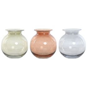 Vase Bernstein Glas 15 x 15 x 20 cm | Tienda24 - Global Online Shop Tienda24.eu