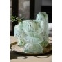 Vase Home ESPRIT Green Cream Crystal Modern 16 x 16 x 24 cm | Tienda24 - Global Online Shop Tienda24.eu