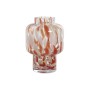 Vaso Home ESPRIT Creme Terracota Cristal Moderno 15 x 15 x 21 cm | Tienda24 - Global Online Shop Tienda24.eu