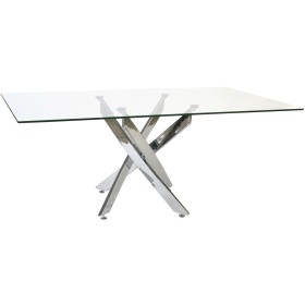 Dining Table Home ESPRIT White Grey Natural Metal 150 x 85 x 75 cm | Tienda24 - Global Online Shop Tienda24.eu