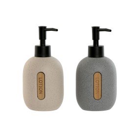 Soap Dispenser Home ESPRIT Black Grey Cream ABS Dolomite (2 Units) by Home ESPRIT, Stands and dispensers - Ref: S3059758, Pri...