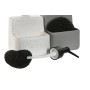 Soap dish Home ESPRIT White Grey ABS Dolomite (2 Units) | Tienda24 - Global Online Shop Tienda24.eu