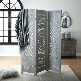 Biombo DKD Home Decor 136 x 2,5 x 180 cm Metal Bambú 30 x 40 cm | Tienda24 - Global Online Shop Tienda24.eu