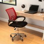 Chaise de Bureau Versa Noir Rouge Multicouleur 51 x 58 cm | Tienda24 - Global Online Shop Tienda24.eu