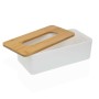 Caixa para lenços Versa Bambu Polipropileno 13,1 x 8,6 x 26,1 cm Branco | Tienda24 - Global Online Shop Tienda24.eu