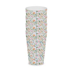 Set of glasses Versa Polyethylene RPET Flowers 4 Pieces by Versa, Tumblers - Ref: S3412452, Price: 7,67 €, Discount: %