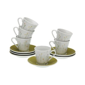 Jeu de 6 tasses avec plat Versa Amanda 90 ml Multicouleur Porcelaine | Tienda24 - Global Online Shop Tienda24.eu