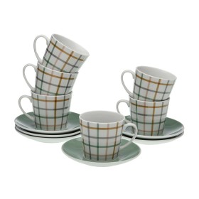 Ensemble de tasses à café Quid Supreme Transparent verre Acier 110 ml 3 Pièces | Tienda24 - Global Online Shop Tienda24.eu