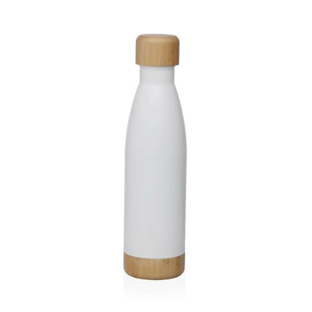 Bottiglia d'acqua Versa Bianco Acciaio 500 ml 7 x 27 x 7 cm | Tienda24 - Global Online Shop Tienda24.eu