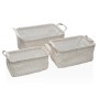 Conjunto de Cestas Versa Serpentine Têxtil 28 x 18 x 14 cm | Tienda24 - Global Online Shop Tienda24.eu