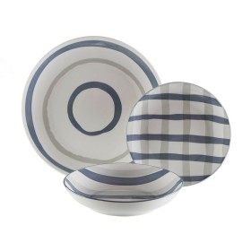 Set de Vajilla Home ESPRIT Blanco Porcelana 27 x 27 x 2 cm 18 Piezas | Tienda24 - Global Online Shop Tienda24.eu