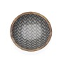 Salad Bowl Versa Chevron Bamboo Porcelain Mango wood 24 x 7 x 24 cm | Tienda24 - Global Online Shop Tienda24.eu