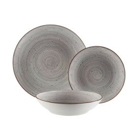 Assietes Secret de Gourmet Céramique Gris (18 Pièces) | Tienda24 - Global Online Shop Tienda24.eu