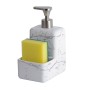 Soap Dispenser Versa Ceramic ABS Dolomite 9 x 19 x 12,5 cm | Tienda24 - Global Online Shop Tienda24.eu