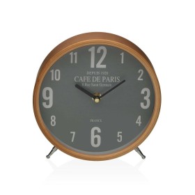 Orologio da Tavolo DKD Home Decor 23 x 8 x 15 cm Argentato Nero Ferro (2 Unità) | Tienda24 - Global Online Shop Tienda24.eu