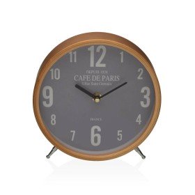 Horloge de table DKD Home Decor 23 x 8 x 30 cm Argenté Aluminium | Tienda24 - Global Online Shop Tienda24.eu