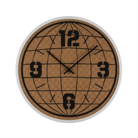 Horloge Murale Noir Métal Bois MDF 60 x 60 x 5 cm (4 Unités) | Tienda24 - Global Online Shop Tienda24.eu