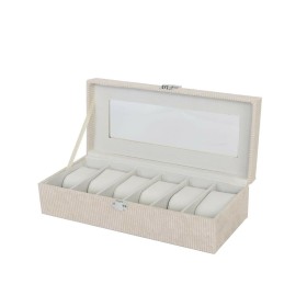 Box for watches Versa Grey Polyester 13,5 x 9 x 30,5 cm | Tienda24 - Global Online Shop Tienda24.eu