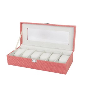 Box for watches Versa Grey Polyester 13,5 x 9 x 30,5 cm | Tienda24 - Global Online Shop Tienda24.eu