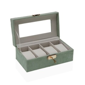 Caja para Relojes Versa Beige Madera MDF 11,5 x 8 x 21 cm | Tienda24 - Global Online Shop Tienda24.eu