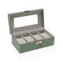 Caja para Relojes Versa Verde Madera MDF 11,5 x 8 x 21 cm | Tienda24 - Global Online Shop Tienda24.eu