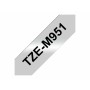 Nastro Laminato per Etichettatrici Brother TZe-M951 Nero/Argentato di Brother, Etichette adesive e adesivi - Rif: M0502802, P...