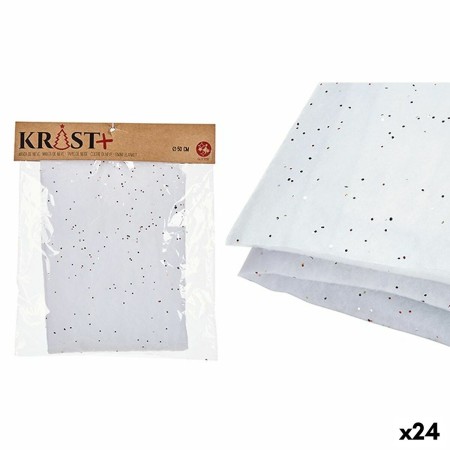 Accesoires pour crèche de Noël Tapis Blanc 50 x 0,01 x 50 cm (24 Unités) | Tienda24 - Global Online Shop Tienda24.eu