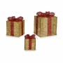 Conjunto de Decorações de Natal Metal Caixa de Oferta Vermelho Dourado (3 Unidades) | Tienda24 - Global Online Shop Tienda24.eu