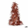 Figura Decorativa Árvore de Natal Enfeite Cintilante Branco Cobre Polipropileno PET 20 x 30 x 20 cm (48 Unidades) | Tienda24 - Global Online Shop Tienda24.eu