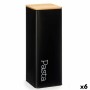 Boîte en métal Pâtes Noir Métal 8 x 26,5 x 8 cm (6 Unités) | Tienda24 - Global Online Shop Tienda24.eu