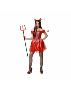 Costume per Adulti Rosso Demonio Donna da BigBuy Carnival, Adulti - Ref: S1133000, Precio: €20.00, Descuento: %