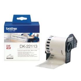 Bande continue de papier thermique Brother DK22113 Transparent de Brother, Étiquettes adhésives et autocollants - Réf : M0502...