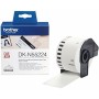 Cinta Continua de Papel Térmico Brother DK-N55224 54 x 30,48 mm Blanco Negro/Blanco de Brother, Etiquetas adhesivas y pegatin...