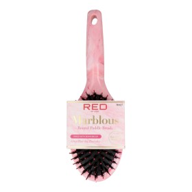 Detangling Hairbrush Red Kiss Kiss Rubberized Black Squared | Tienda24 - Global Online Shop Tienda24.eu