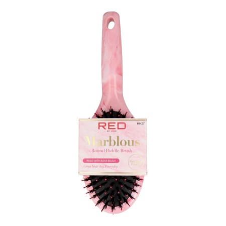 Detangling Hairbrush Red Kiss Kiss Marblous Pink Circular | Tienda24 - Global Online Shop Tienda24.eu