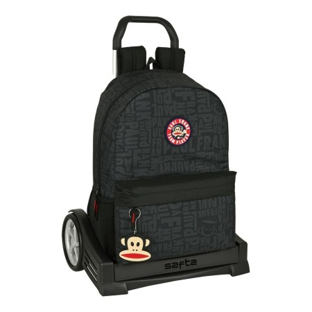 School Rucksack with Wheels Paul Frank Team player Black 30 x 46 x 14 cm | Tienda24 - Global Online Shop Tienda24.eu