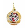 Bola de Navidad Minnie Mouse Lucky Dorado 10 Unidades Plástico (Ø 6 cm) | Tienda24 - Global Online Shop Tienda24.eu