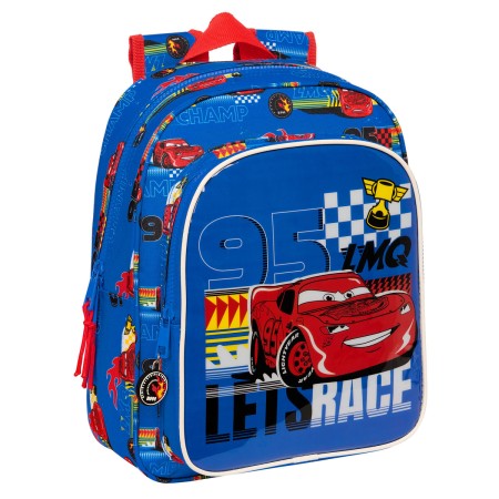 Cartable Cars Race ready Bleu 27 x 33 x 10 cm | Tienda24 - Global Online Shop Tienda24.eu