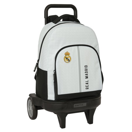 Cartable à roulettes Real Madrid C.F. 24/25 Blanc Gris 33 x 45 x 22 cm | Tienda24 - Global Online Shop Tienda24.eu