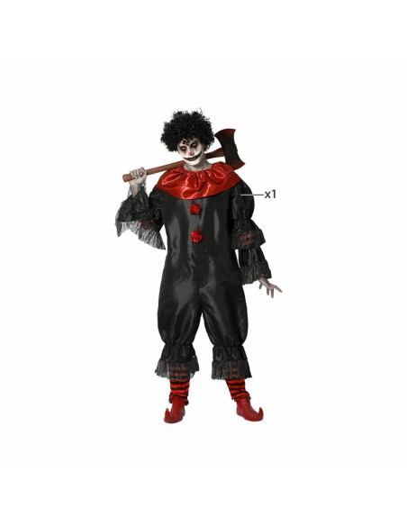 Costume for Adults Black Male Clown (1 Piece) | Tienda24 Tienda24.eu