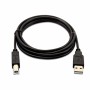 USB A to USB B Cable V7 V7USB2AB-02M-1E   Black | Tienda24 - Global Online Shop Tienda24.eu