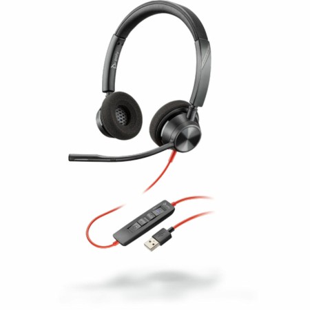 Headphones with Microphone Poly BW3320-M USB A Black | Tienda24 - Global Online Shop Tienda24.eu