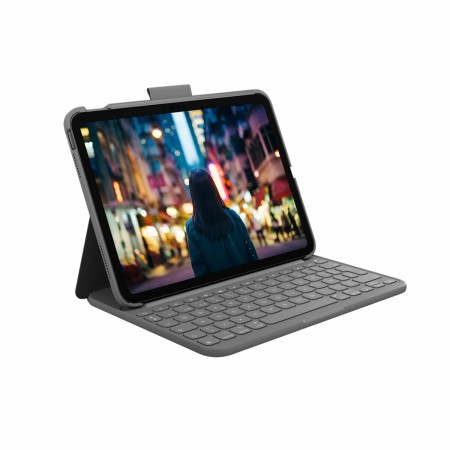 Funda para iPad + Teclado Logitech 920-011426 Gris Qwerty Español | Tienda24 - Global Online Shop Tienda24.eu