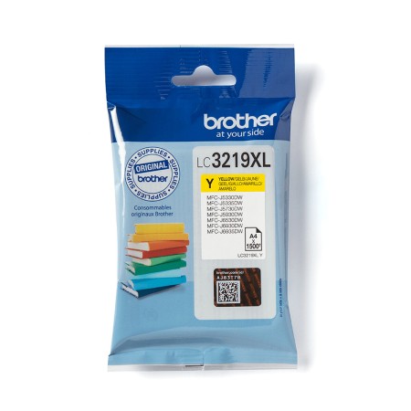 Original Ink Cartridge Brother LC-3219XLY Yellow by Brother, Printer toners and inks - Ref: M0503031, Price: 28,59 €, Discoun...