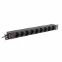 Power Socket 9 Sockets with Switch Lanberg PDU-09F-0300-BK 220-250 V 16 A 4000 W | Tienda24 - Global Online Shop Tienda24.eu