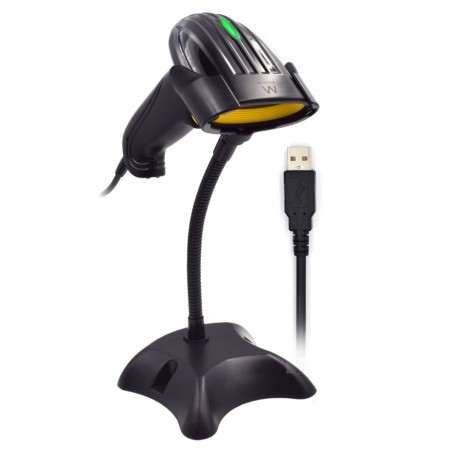 Barcode Reader with Support Ewent EW3400 LED USB | Tienda24 - Global Online Shop Tienda24.eu