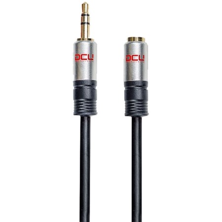 Cable Extensión Jack 3.5 mm DCU 30701070 3 m Negro | Tienda24 - Global Online Shop Tienda24.eu